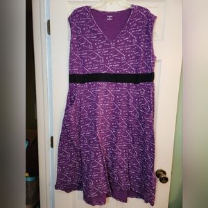 Svaha 4X purple equations dress